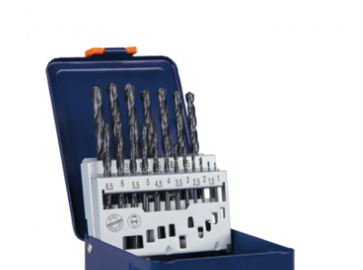 HSS-R 19/25pcs Drill Bit Set, metal cassette