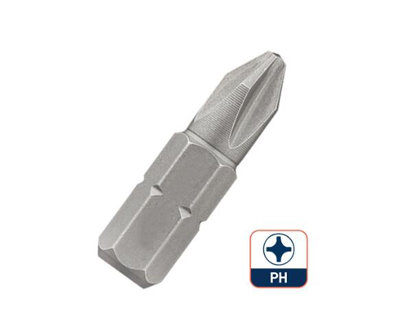 25mm 1/4 Inch Hex Shank PH Screwdriver Bit