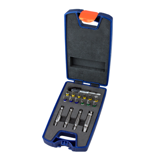 Screw removal bit set, 1/4