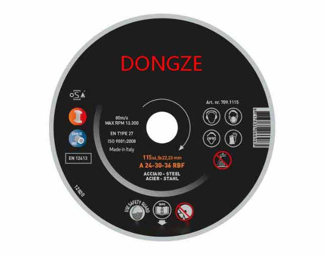 Grinding wheel for (stainless) steel